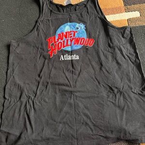 Planet Hollywood Black Tank Top for Men